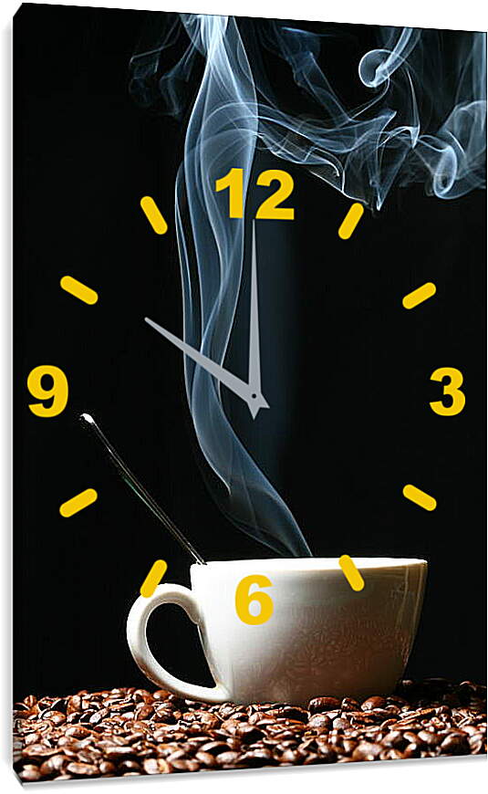 Часы картина - Кофейное дыхание