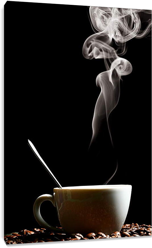 Постер и плакат - Чашка горячего кофе
