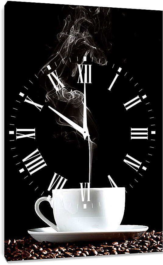 Часы картина - Кофейный запах