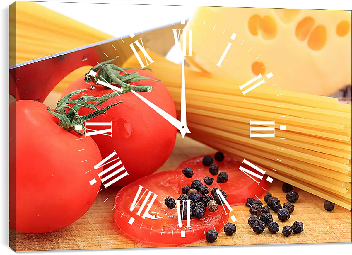 Часы картина - Паста Италия