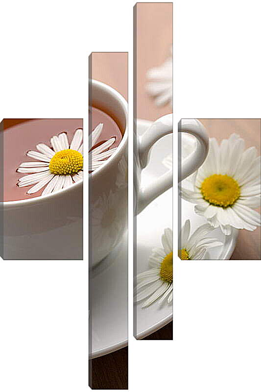Модульная картина - Ромашковый чай