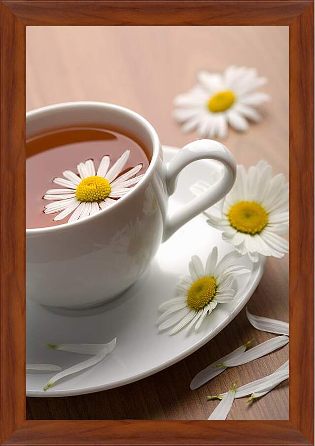 Картина в раме - Ромашковый чай