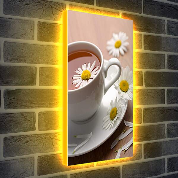 Лайтбокс световая панель - Ромашковый чай