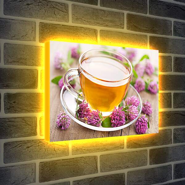 Лайтбокс световая панель - Чай и клевер