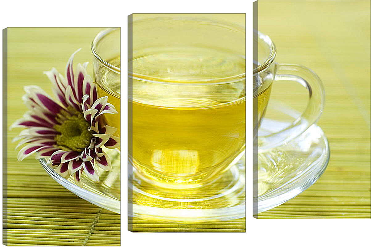 Модульная картина - Цветочный чай