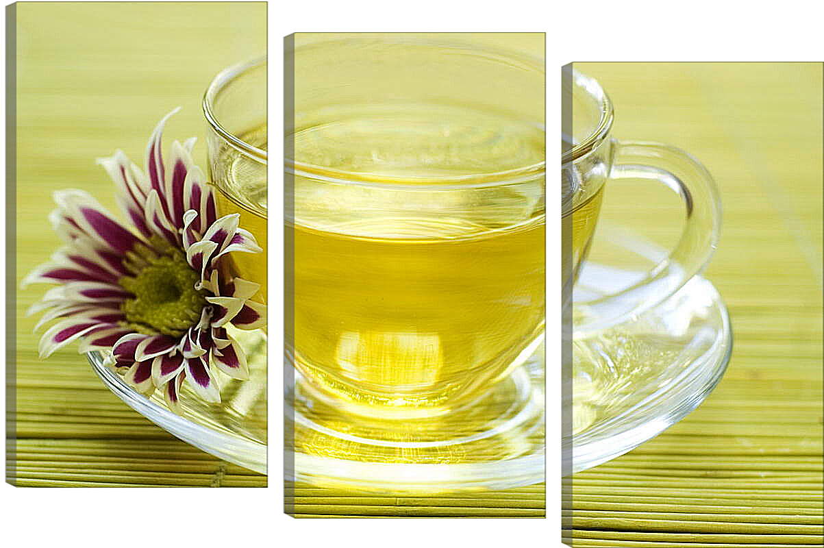 Модульная картина - Цветочный чай
