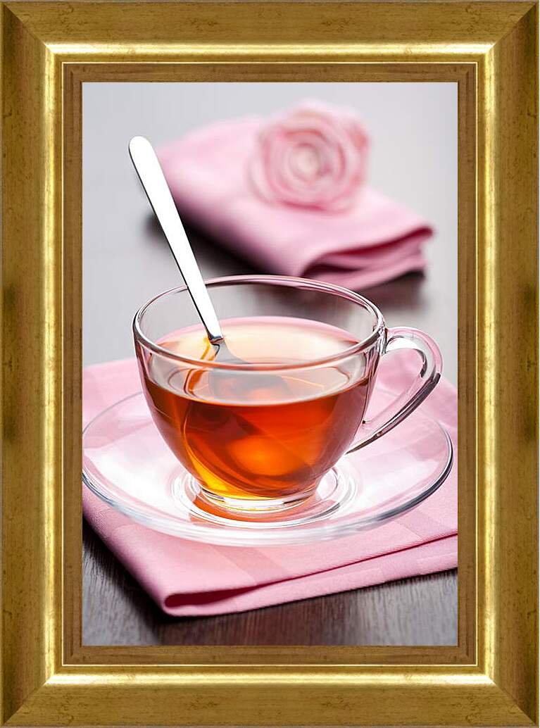 Картина в раме - Ароматный чай