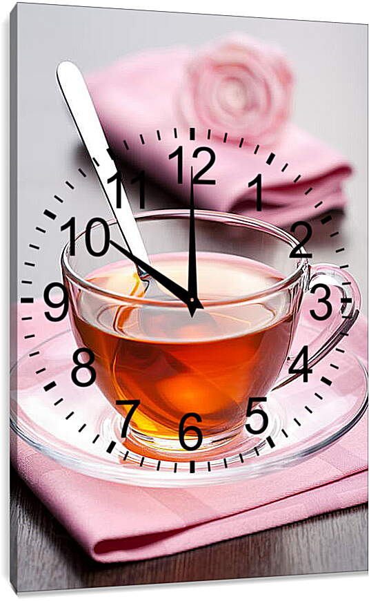Часы картина - Ароматный чай