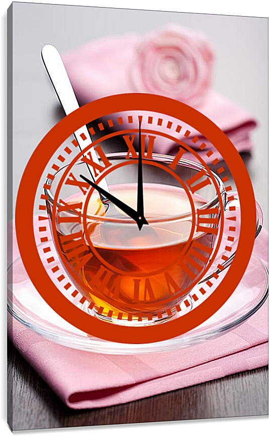 Часы картина - Ароматный чай