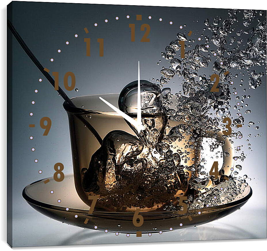 Часы картина - Кружка с водой