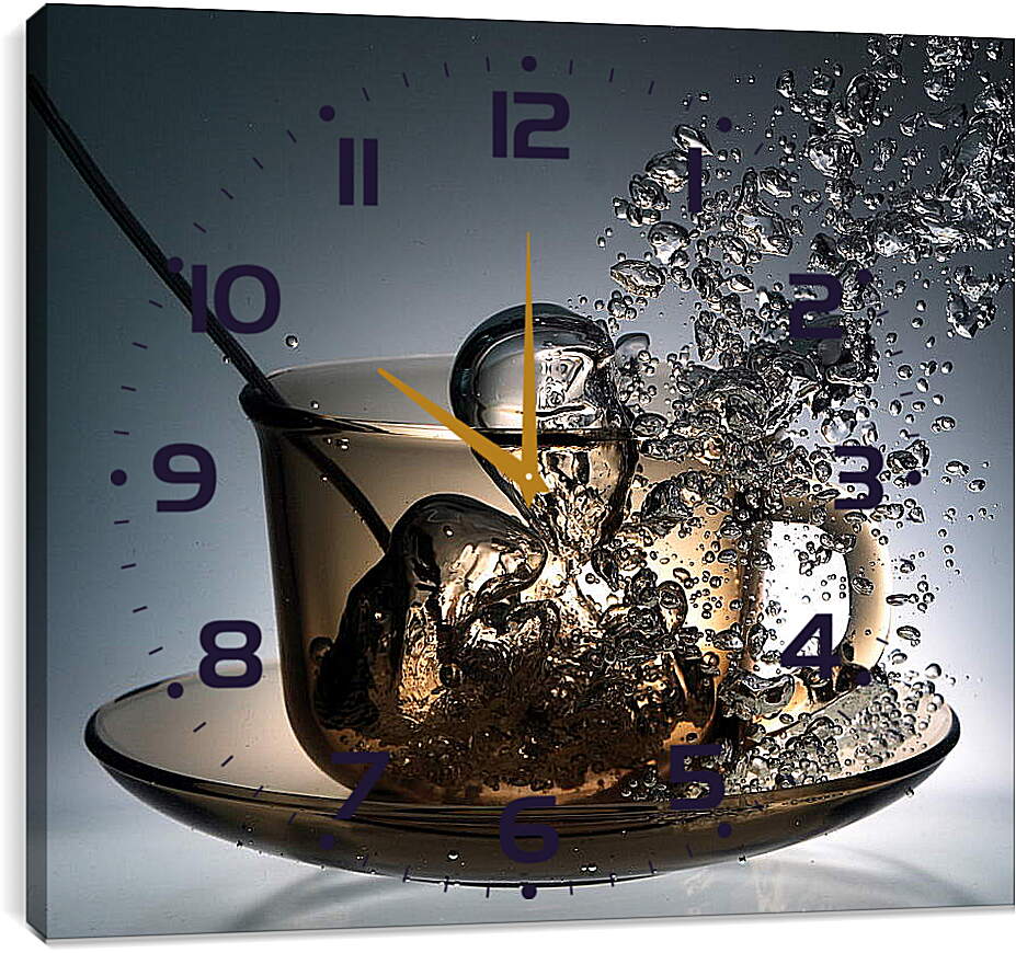 Часы картина - Кружка с водой