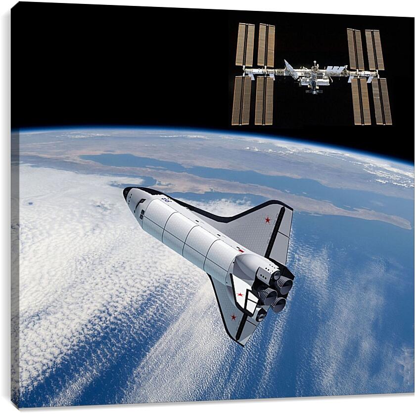 Постер и плакат - Космический корабль Буран
