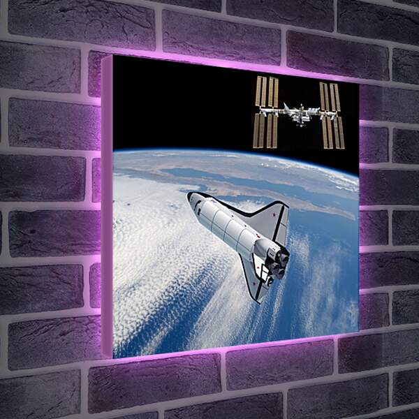 Лайтбокс световая панель - Космический корабль Буран