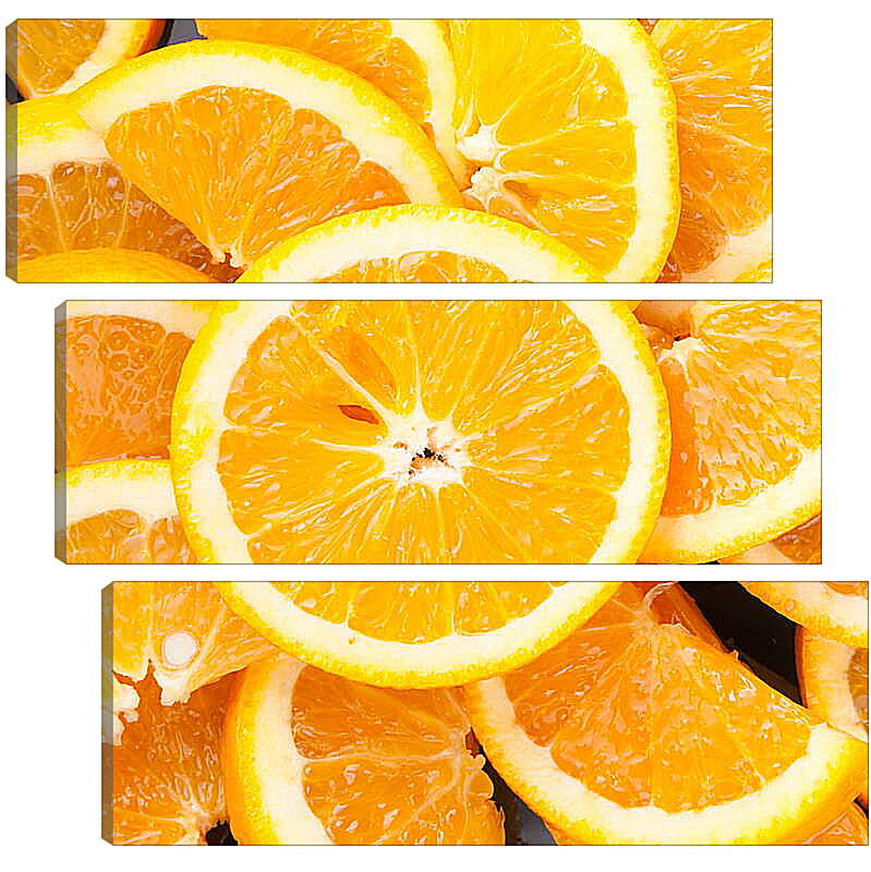 Модульная картина - Апельсиновые дольки