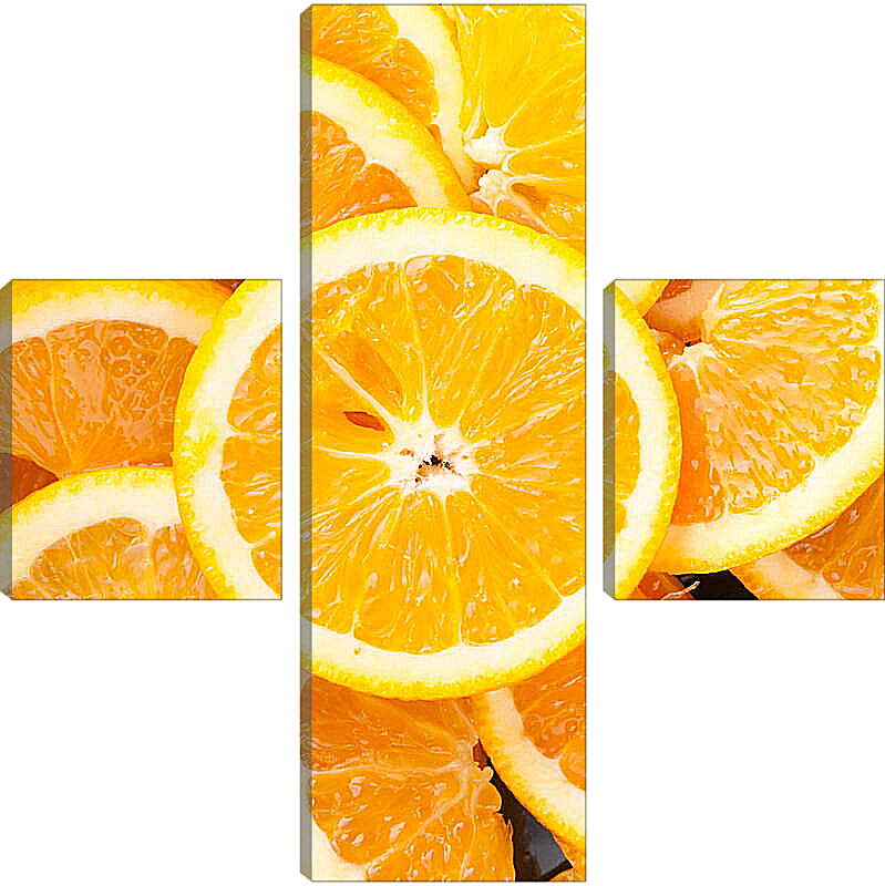 Модульная картина - Апельсиновые дольки
