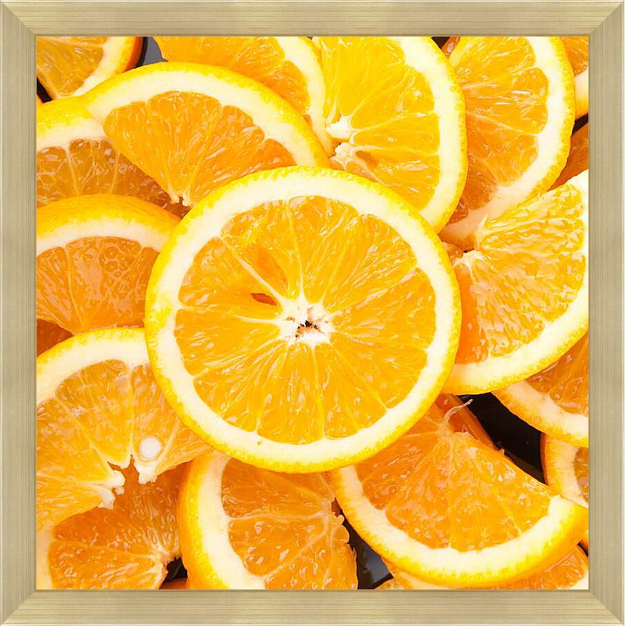 Картина в раме - Апельсиновые дольки
