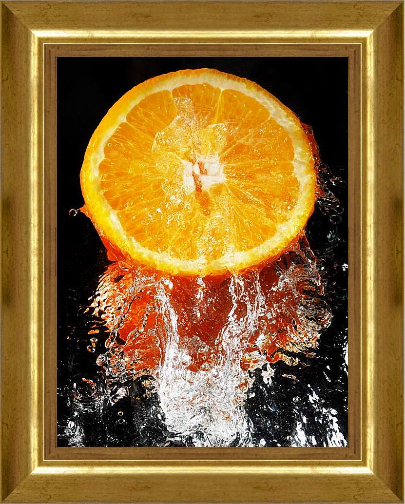 Картина в раме - Долька апельсина