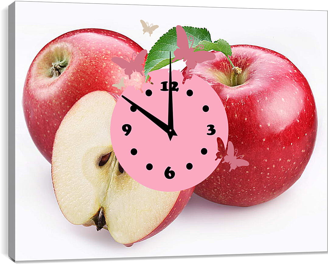 Часы картина - Яблоки