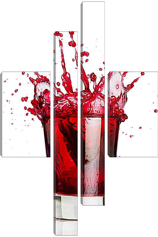 Модульная картина - Виноградный сок