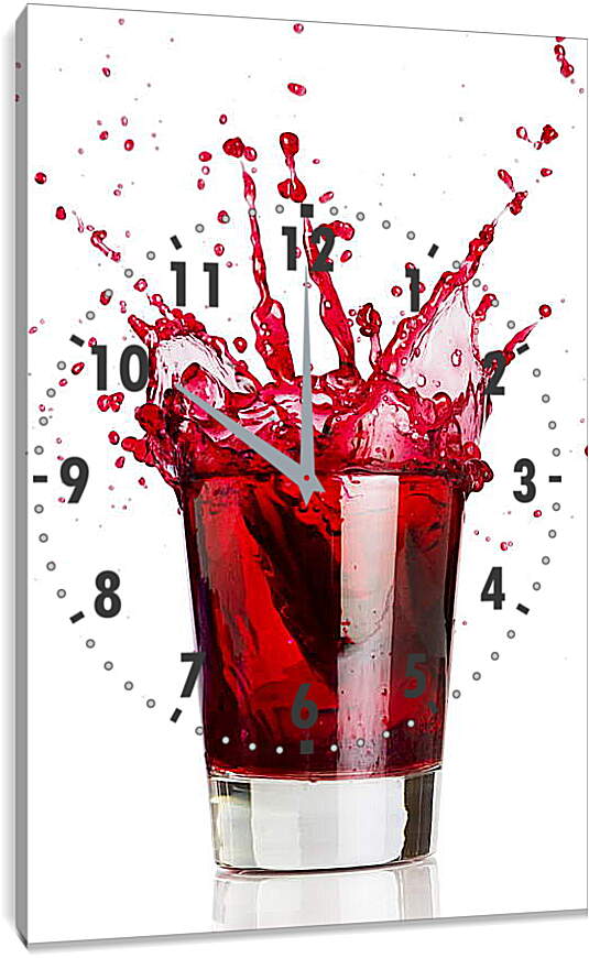 Часы картина - Виноградный сок