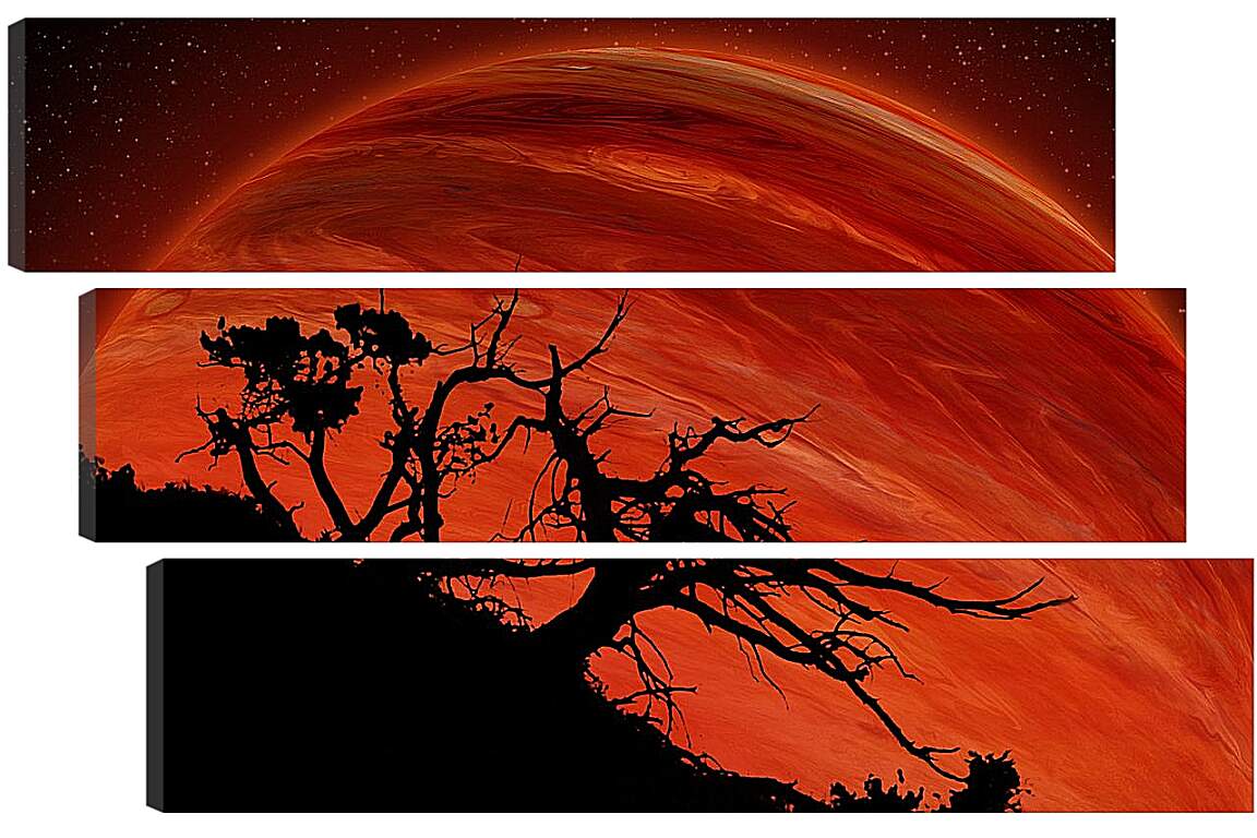 Модульная картина - Красная планета
