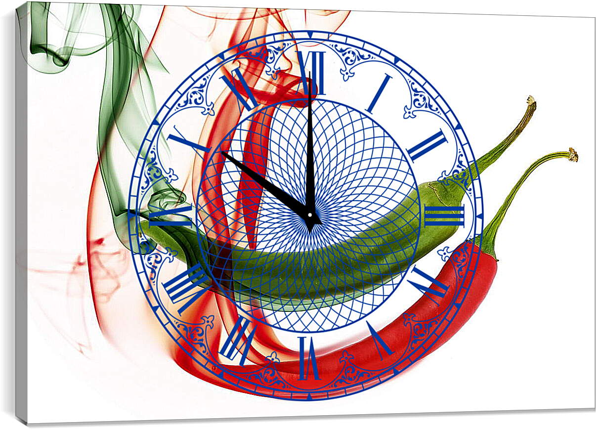 Часы картина - Острый перец