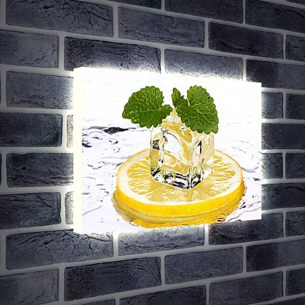 Лайтбокс световая панель - Лед на лимоне