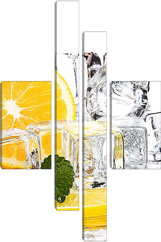 Модульная картина - Лед и лимон