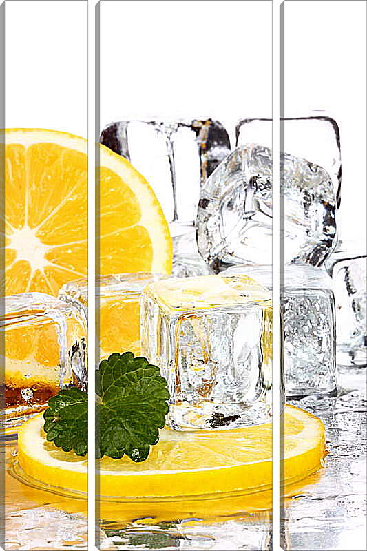 Модульная картина - Лед и лимон