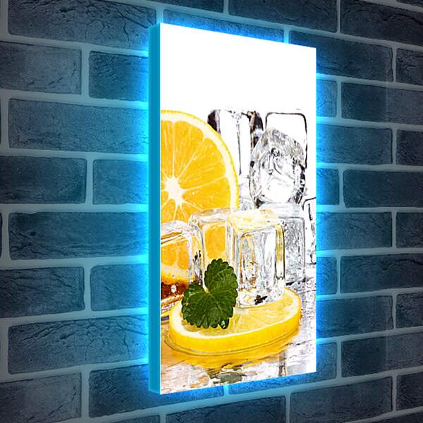 Лайтбокс световая панель - Лед и лимон