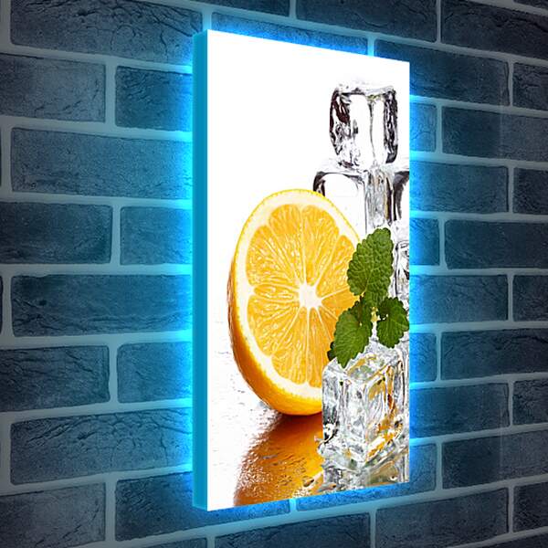Лайтбокс световая панель - Лед и апельсин