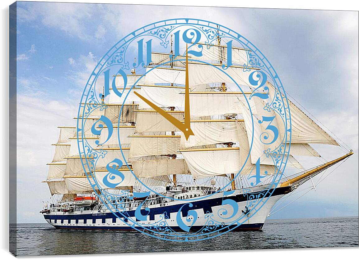 Часы картина - Корабль