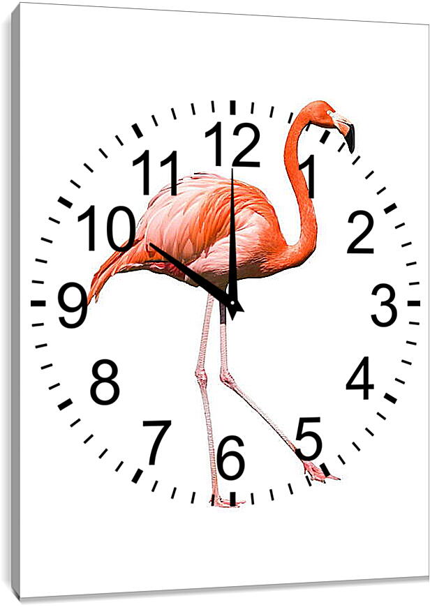 Часы картина - Фламинго
