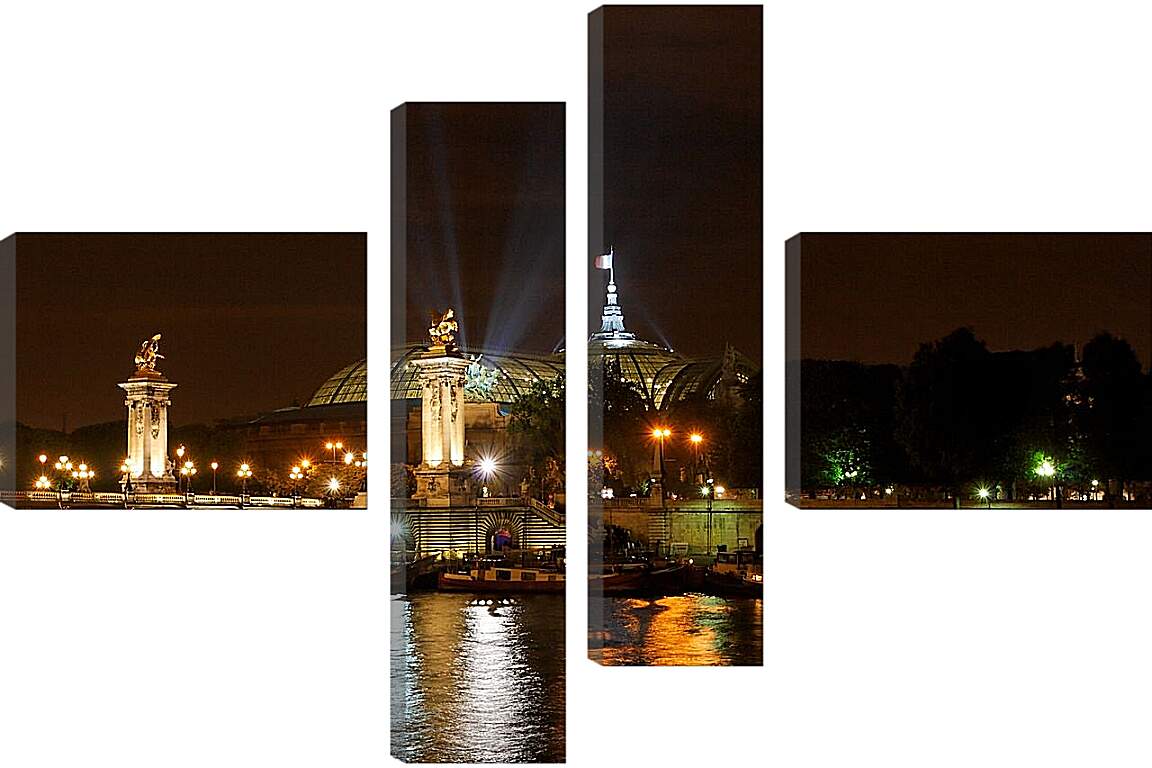 Модульная картина - Ночной Париж