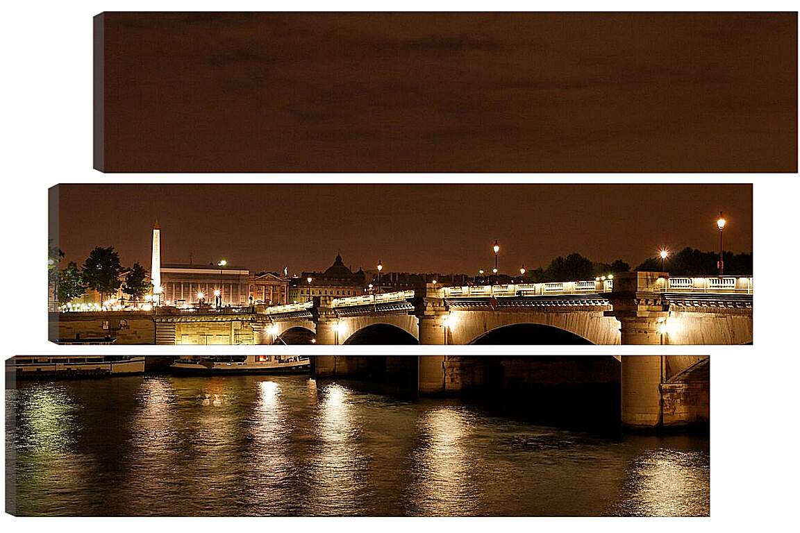 Модульная картина - Ночной Париж