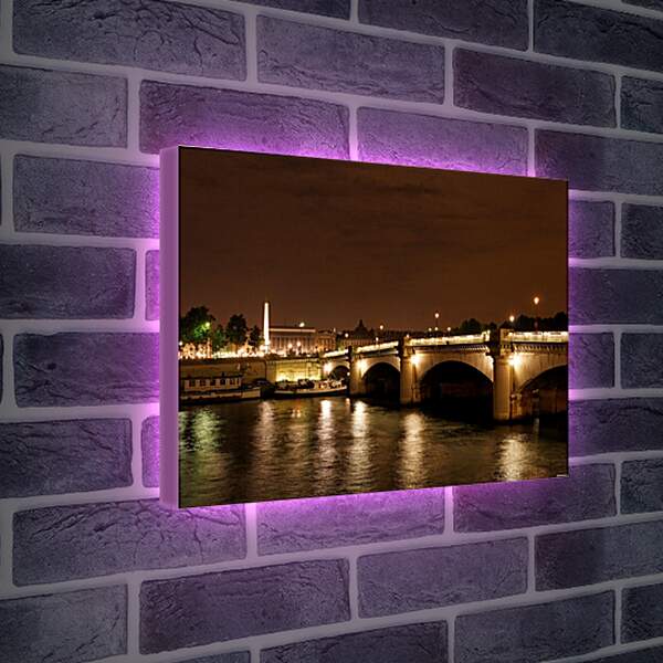 Лайтбокс световая панель - Ночной Париж
