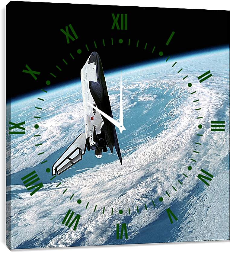 Часы картина - Космический корабль