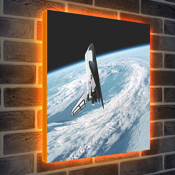 Лайтбокс световая панель - Космический корабль