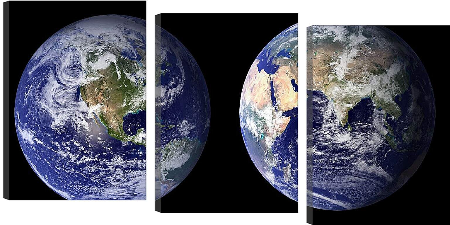 Модульная картина - Планета Земля