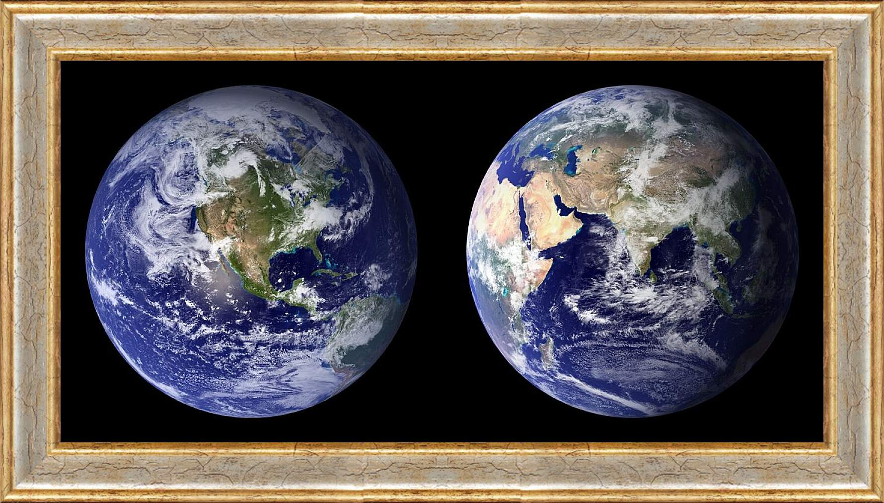 Картина в раме - Планета Земля