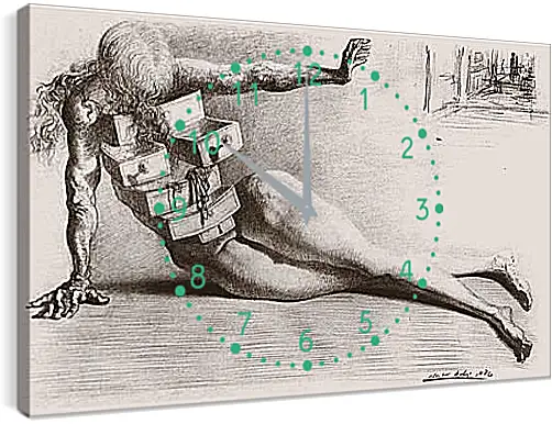 Часы картина - Netu. Сальвадор Дали
