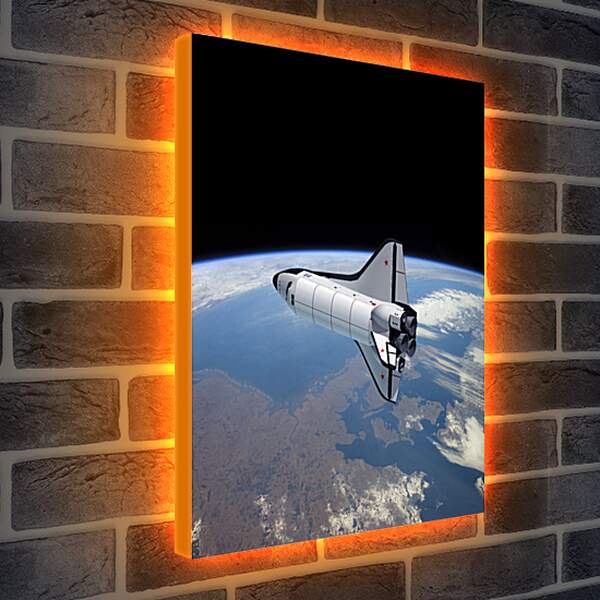 Лайтбокс световая панель - Космический корабль