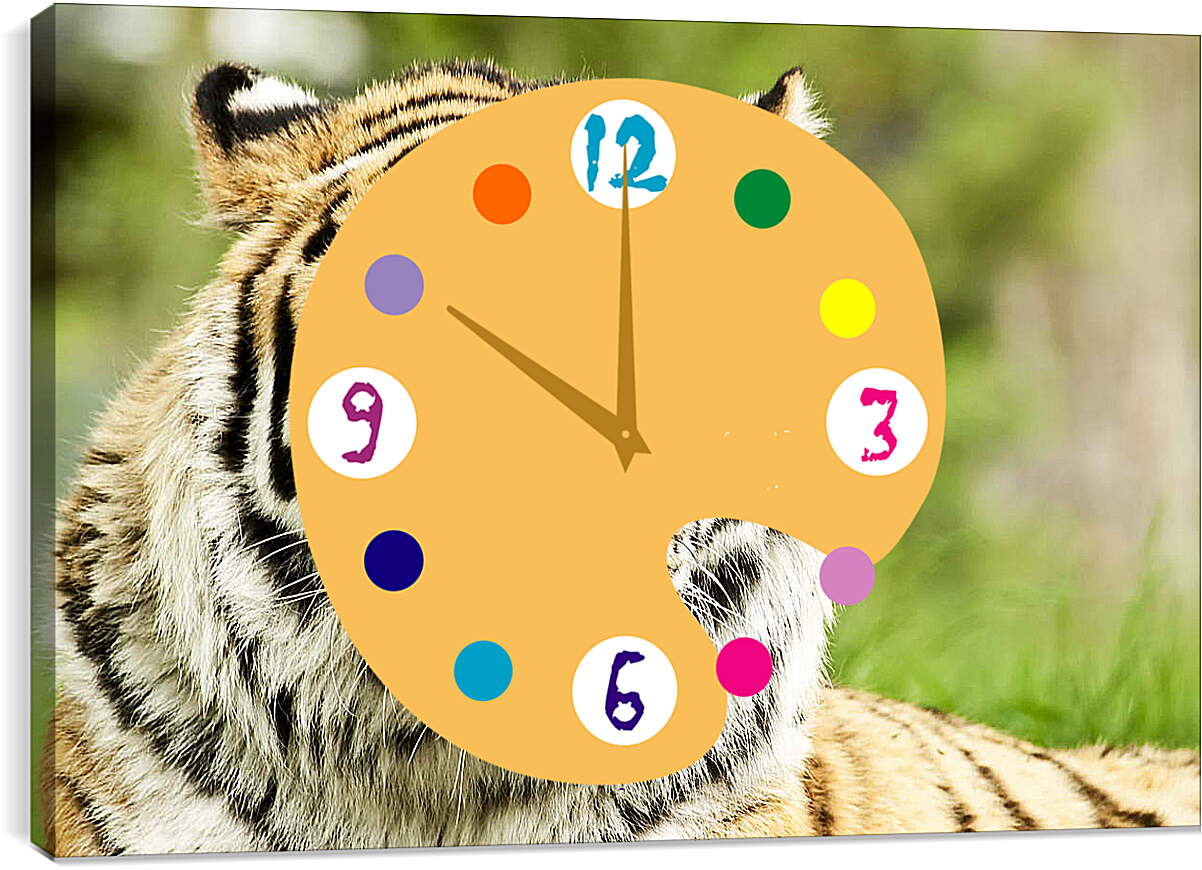 Часы картина - Сибирский тигр
