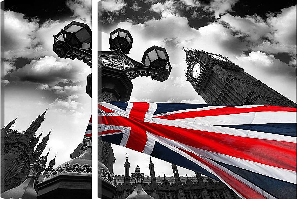 Модульная картина - Биг-Бен ( Big Ben). Лондон. Англия.