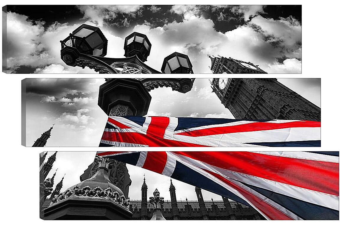 Модульная картина - Биг-Бен ( Big Ben). Лондон. Англия.
