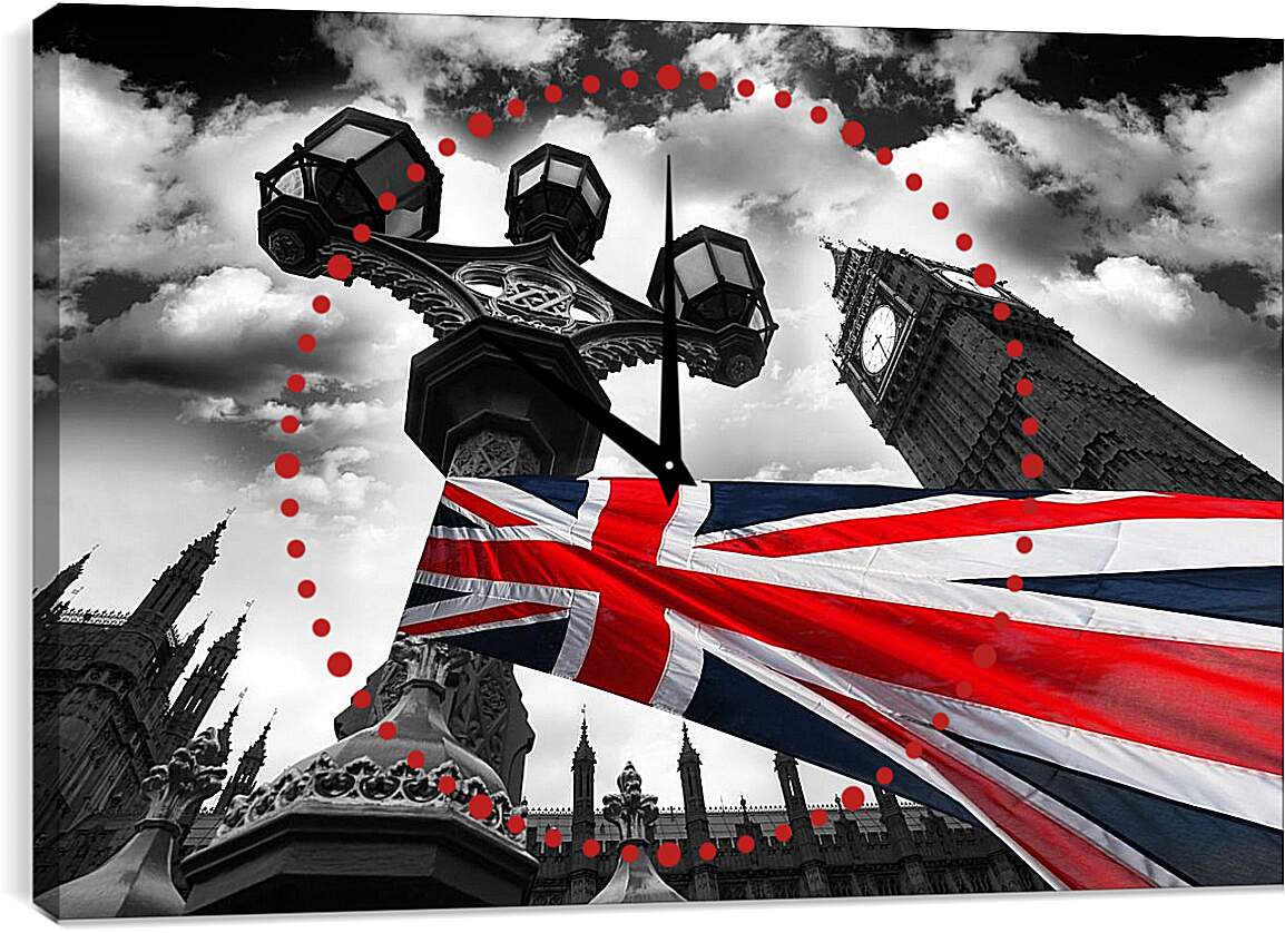 Часы картина - Биг-Бен ( Big Ben). Лондон. Англия.