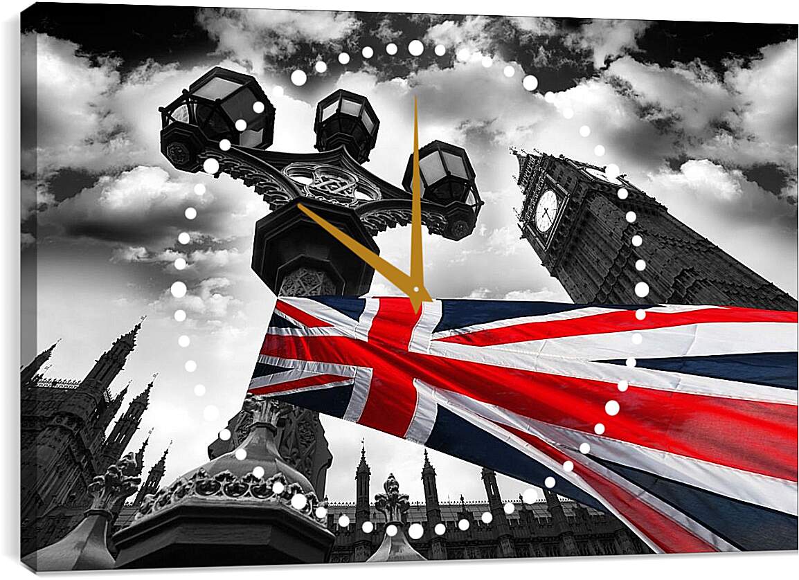 Часы картина - Биг-Бен ( Big Ben). Лондон. Англия.