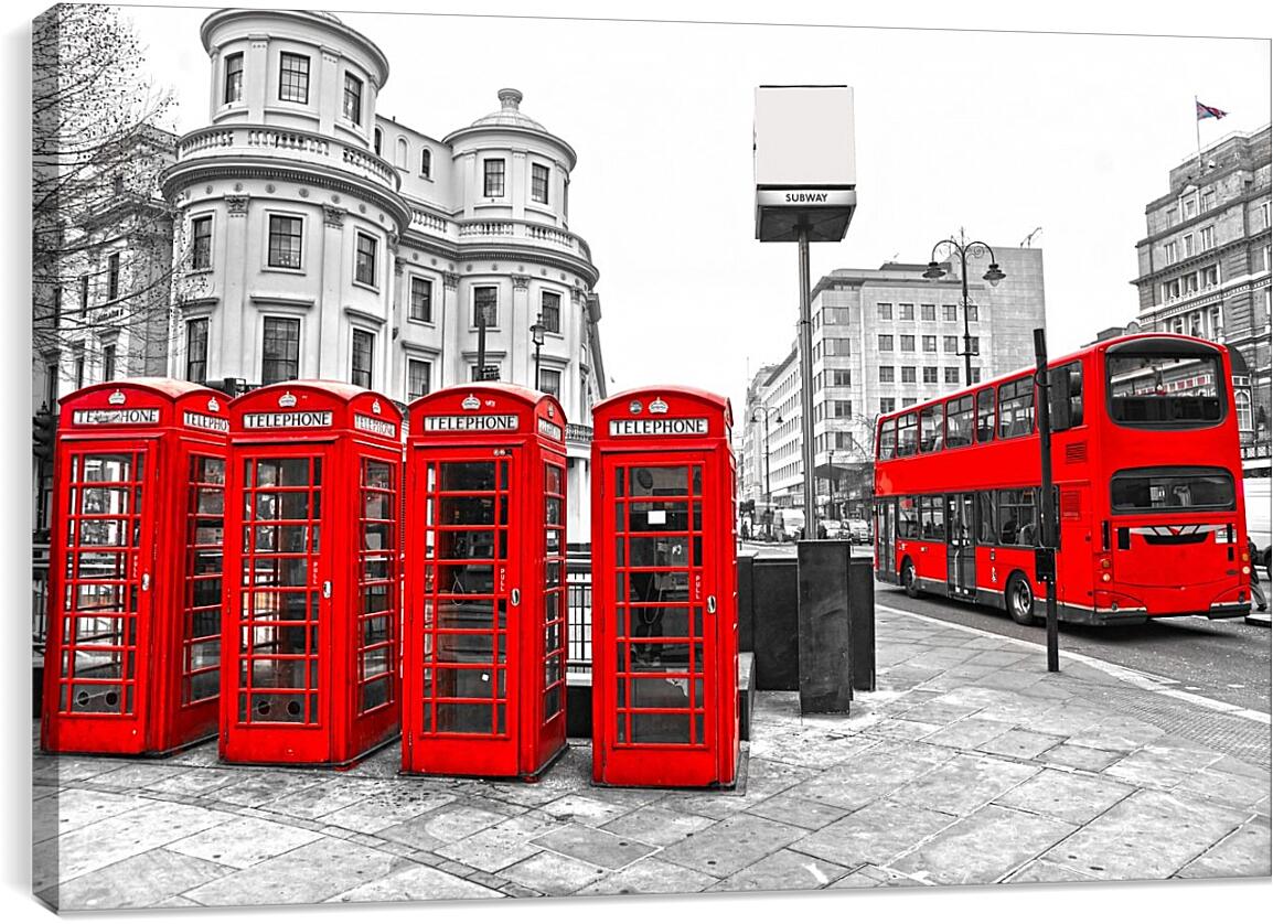 Постер и плакат - Телефонная будка. Лондон