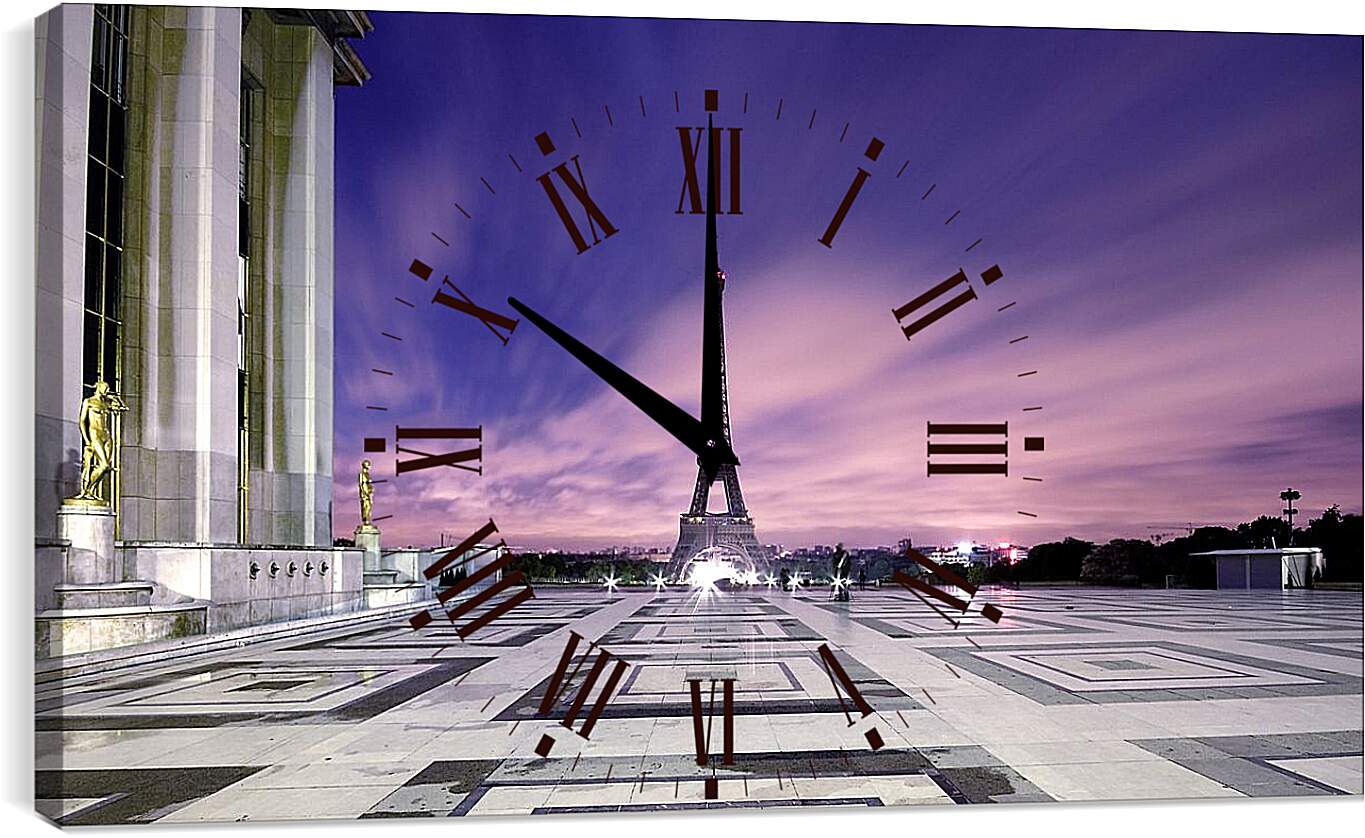 Часы картина - Эйфелева башня. Париж