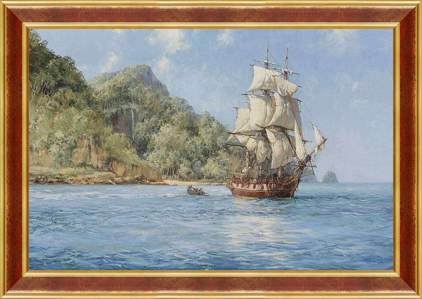 Картина в раме - Корабль